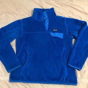 Blue Patagonia Snap Fleece Pullover